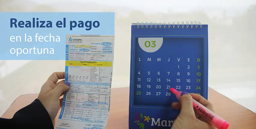Ilustración orientativa: pagar la factura de gas en la fecha oportuna